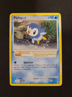 Pokemon Piplup Majestic Dawn Regular Non-Holo LP Condition - Image 1