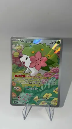 Shaymin 185/182 Pokemon Sv10: Destined Rivals Illustration Rare Art Holo NM/M+ - Image 1