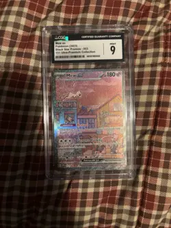 2023 POKEMON SVP EN-SV BLACK STAR PROMO 151 ULTRA-PREM COLL #053 MEW EX CGC 9 - Image 1