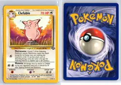 1999 Pokemon TCG Jungle #17/64 Clefable Non-Holo Rare NEAR MINT NM - Image 1