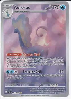 Aurorus 092/088 Holo Illustration Rare Perfect Order Pokemon Holo Near Mint - Image 1