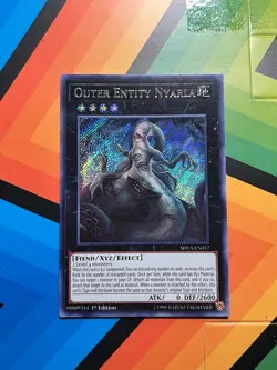Near Mint Yugioh Outer Entity Nyarla SHVA-EN017 1st Edition Secret Rare NM - Image 1