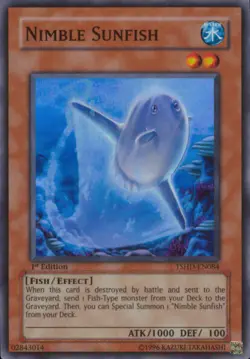 Nimble Sunfish - TSHD-EN084 - Super Rare - 1st Edition Lightly Played - Yu-Gi-Oh - Image 1