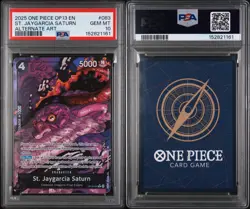 2025 One Piece OP-13 St. Jaygarcia Saturn #083 Alt Art PSA GEM MINT 10 - Image 2