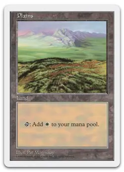 Plains (433) #433 (NM) Fifth Edition 5ED Magic MTG - Image 1
