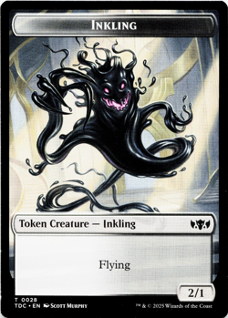 Inkling / Bird Double-Sided Token [Commander: Tarkir: Dragonstorm] MTG - Image 2