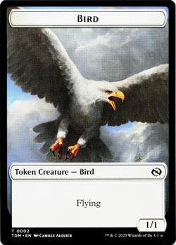 Inkling / Bird Double-Sided Token [Commander: Tarkir: Dragonstorm] MTG - Image 3