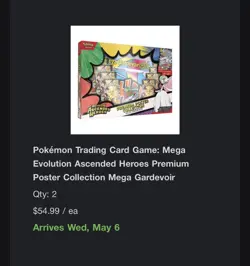Pokemon Ascended Heroes Premium Poster Collection Gardevoir Set NEW 2x - Image 3