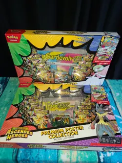 Pokemon TCG Ascended Heroes Premium Poster Collection Lucario & Gardevoir Box - Image 1