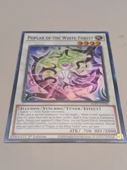 Yugioh Poplar of the White Forest ALIN-EN041 Super Rare 1st Ed Near Mint - Image 1