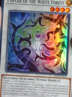 Yugioh Poplar of the White Forest ALIN-EN041 Super Rare 1st Ed Near Mint - Image 3