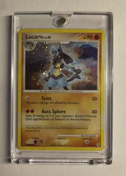 Pokemon Lucario Holo Card 6/130 Diamond and Pearl Series 2007 - Image 3
