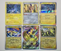 Pokemon TCG 6 Card Lot Zeraora VMAX, Holo/Rev Holo, Promo BW24 Zekrom 2011-2024 - Image 1