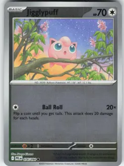 Jigglypuff 076/094 Common Phantasmal Flames Pokemon Reverse Holo Near Mint - Image 1