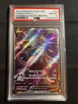 PSA 10 MEWTWO V SWSH229 BLACK STAR PROMO POKEMON GO GEM MINT - Image 1