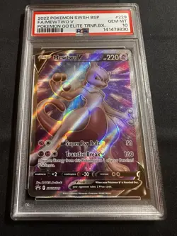 PSA 10 MEWTWO V SWSH229 BLACK STAR PROMO POKEMON GO GEM MINT - Image 2