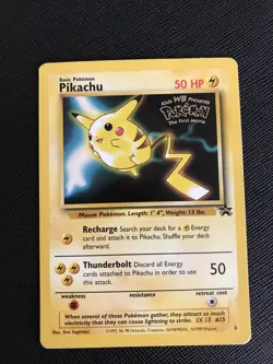 Pokemon TCG Pikachu Wizards Black Star Promos 4 Regular Promo - Image 2