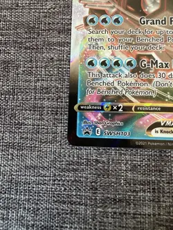 Pokemon TCG Blastoise VMAX SWSH103 Sword & Shield Black Star Promo Holo Card - Image 3