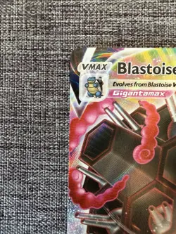 Pokemon TCG Blastoise VMAX SWSH103 Sword & Shield Black Star Promo Holo Card - Image 5