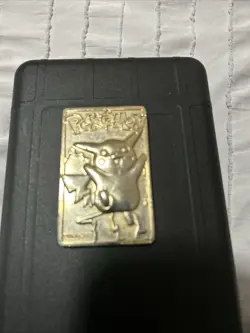 My 1999 Bk 23k Gold Plated Pikachu Bar Pokemon Card. It Is In Perfect Condition - Image 1