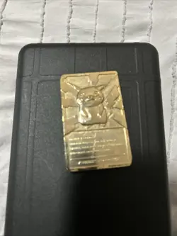 My 1999 Bk 23k Gold Plated Pikachu Bar Pokemon Card. It Is In Perfect Condition - Image 2