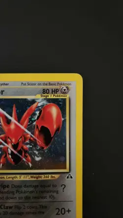 2001 Pokemon Neo Discovery Scizor Holo Rare #10/75 Unlimited MP+ - Image 4