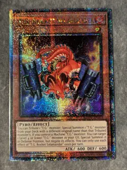 Yugioh! T.G. Rocket Salamander AGOV-EN003 Quarter Century Secret 1st Edition NM - Image 1