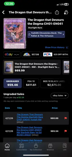 The Dragon That Devours The Dogma Starlight Rare Yu-Gi-Oh Card - Image 3