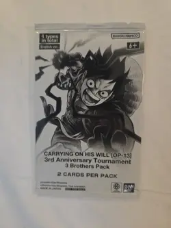 One Piece Card Game Carrying On His Will OP13 3rd Anniversary 3brothers Pack X20 - Image 2