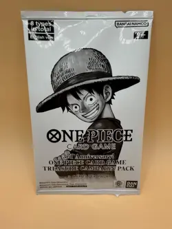 One Piece 3rd Anniversary! Treasure Campaign Pack Sealed New - 3 Cards Per Pack - Image 1
