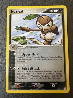 Pokemon TCG Nuzleaf 45/101 Hidden Legends Uncommon card Normal NM - Image 3