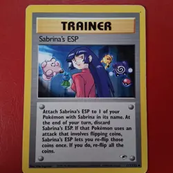 Sabrina's ESP 117/132 Gym Heroes Regular First Edition Pokemon Card - Image 1