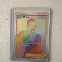 Pokemon TCG Boss's Orders Trainer & Mew Holo Card Lot - English, 2 Cards, 2021 - Image 1