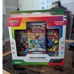 Pokemon First Partner Illustration Collection Series 1 Box Promo Card Booster - Image 1