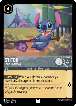 Stitch - Team Underdog #171 Uncommon | Lorcana: Shimmering Skies Card - Image 1