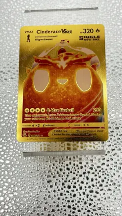 Cinderace VMAX 045/264 HP320 Gold Foil Art Display Card -NM - Image 1
