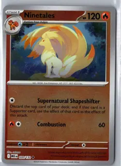 NINETALES 020/132 UNCOMMON MEGA EVOLUTION POKEMON REVERSE HOLO NM - Image 1