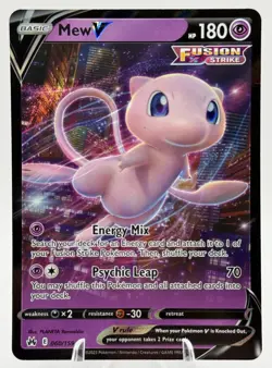 Mew V 060/159 Crown Zenith Ultra Rare Holo Pokemon TCG - NM - Image 1