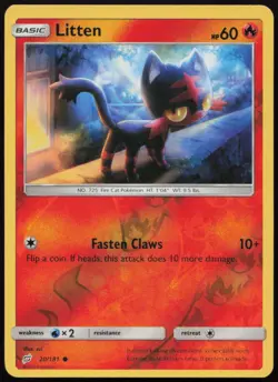 Litten 20/181 LP Team Up Common Reverse Holo Pokemon - Image 1