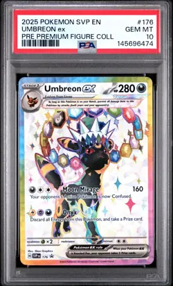 2025 Pokemon SVP EN Umbreon EX Premium Figure Collection #176 PSA 10 GEM MINT - Image 1