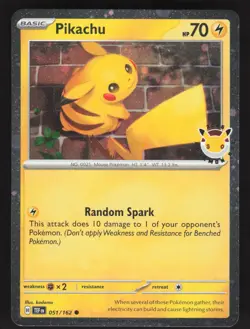 Pikachu 051/162 Pokemon TCG Pokemon Day 2026 NM - Image 1