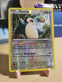 Snorlax 118/162 Reverse Holo XY BREAKthrough Pokemon English LP+ - Image 1