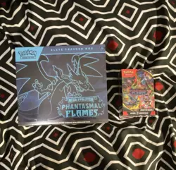 Pokemon Mega Evolution Phantasmal Flames Elite Trainer Box Booster Promo Bundle - Image 1