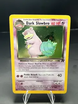 Pokemon Dark Slowbro 12/82 Holo Rare Team Rocket 2000 English - Image 1