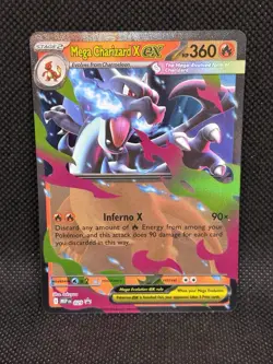 Pokemon TCG MEGA CHARIZARD X EX 029 Black Star Promo MEP - Image 1