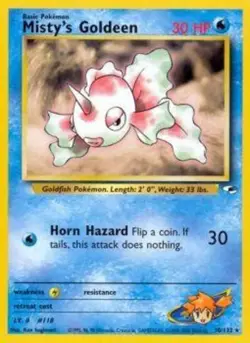 1x Misty's Goldeen - 30/132 - Rare - Unlimited Edition Moderately Played Pokemon - Image 1