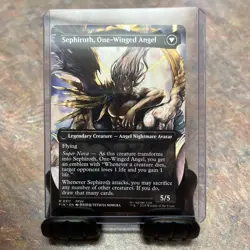 Sephiroth/One Winged Angel Magic the Gathering Card Borderless 317 - Image 2