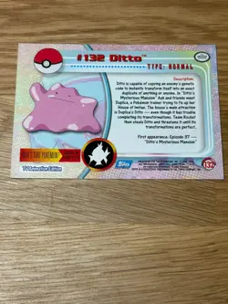 DITTO #132 - NON-Holo - Blue Logo - SERIES 3 - TOPPS POKEMON CARD - Image 2