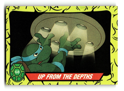 1989 TMNT Topps Presents Trading Card Up From The Depths #68 - Image 1