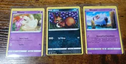 Nickit 104/203 Lot of 3 Miscut Error Misprint Pokemon Cards VLP-NM - Image 1